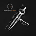 WUTA 304 Stainless Steel Wing Divider Smooth Metal Leather Splitter Spacing Compass Precision Scale for Metal,Wood,Craft,Jewelry