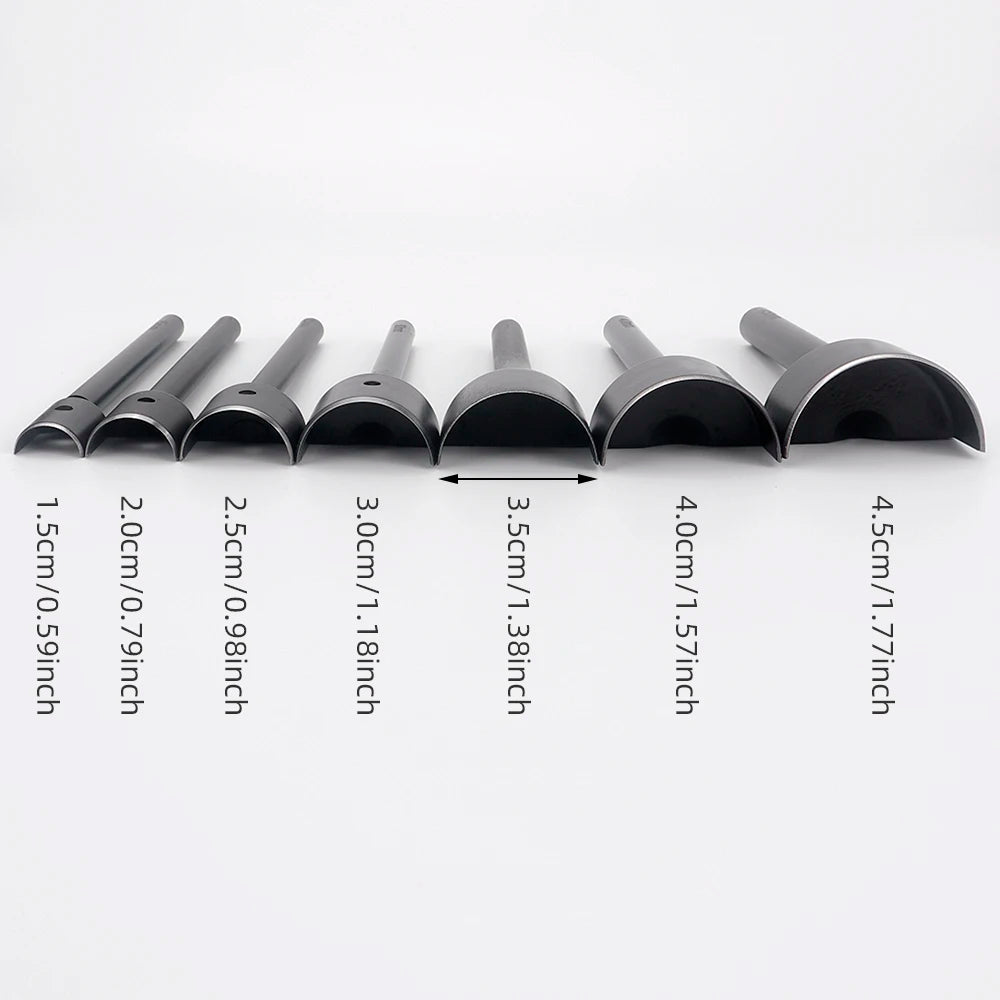 1pcs Half-round Puncher for Leather Craft Making Leather Wallet, Belt Projects- DIY Leather Rounded Corner Chopping Punch Tool