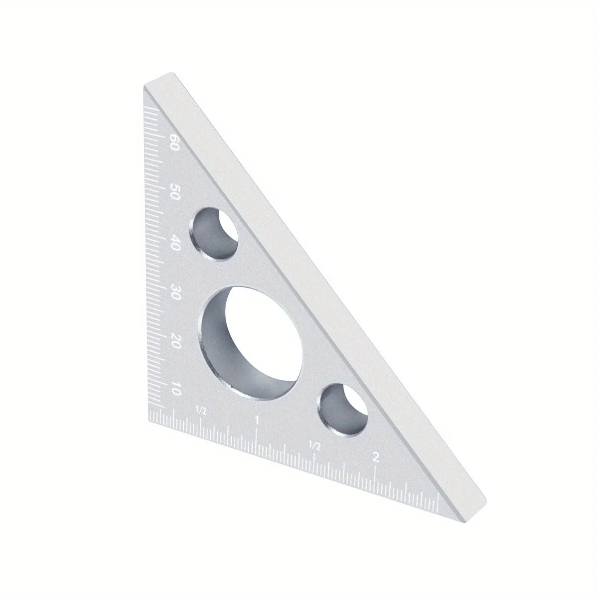 Aluminum Right Angle Ruler Woodworking Ruler Triangle Ruler Scales Machinist Carpenter's Square Height Measuring Tools Gauge