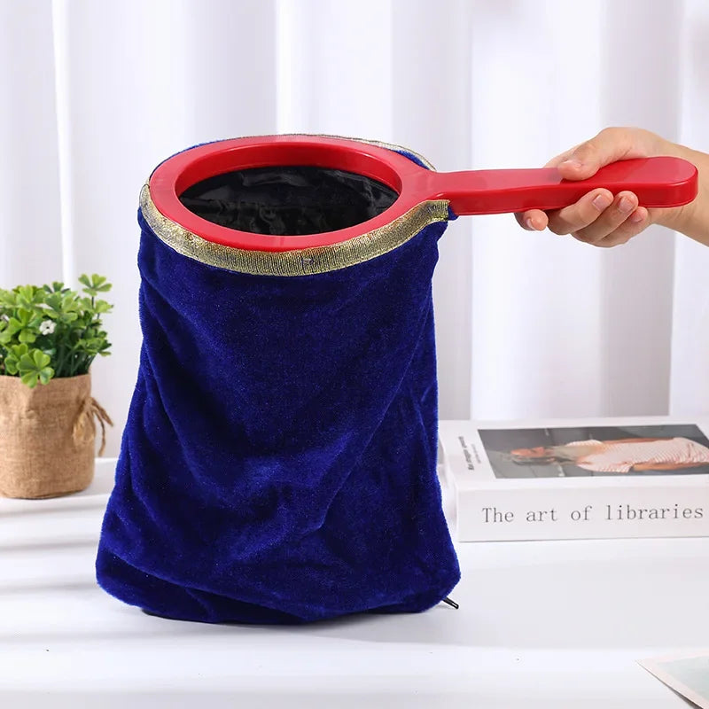 Magical Tricks Bag Magic Prop Twisting Handle Make Things Appear Disappear Performance Stage Magic Trick for Kids Party Supplies