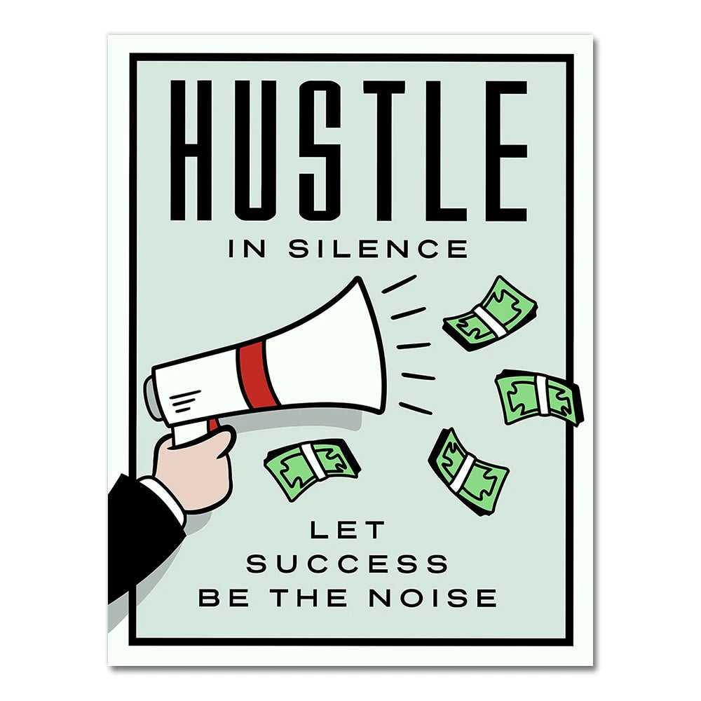 G286 Art Decor Street Art Graffiti Art Artwork Alec Monopolyingly Funny Quote Wall Art Canvas Painting Silk Poster