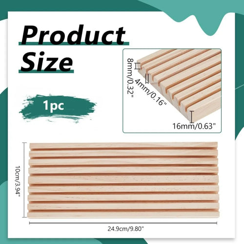 8-Slot Wooden Ruler Organizer Quilting Ruler Storage Rack Ruler Stand for Quilting Rulers 4mm Grid Ruler Holder for Sewing kit