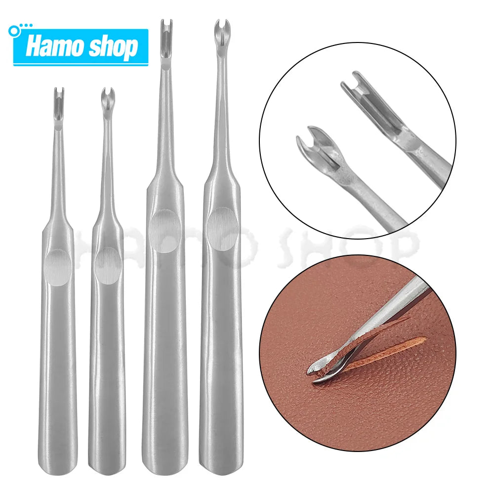 S/L U+V Shaped Leather Tools Groover Skiving Edge Bevelers Trenching Device DIY Handcraft Working Tool Wallet Crease Folded Line