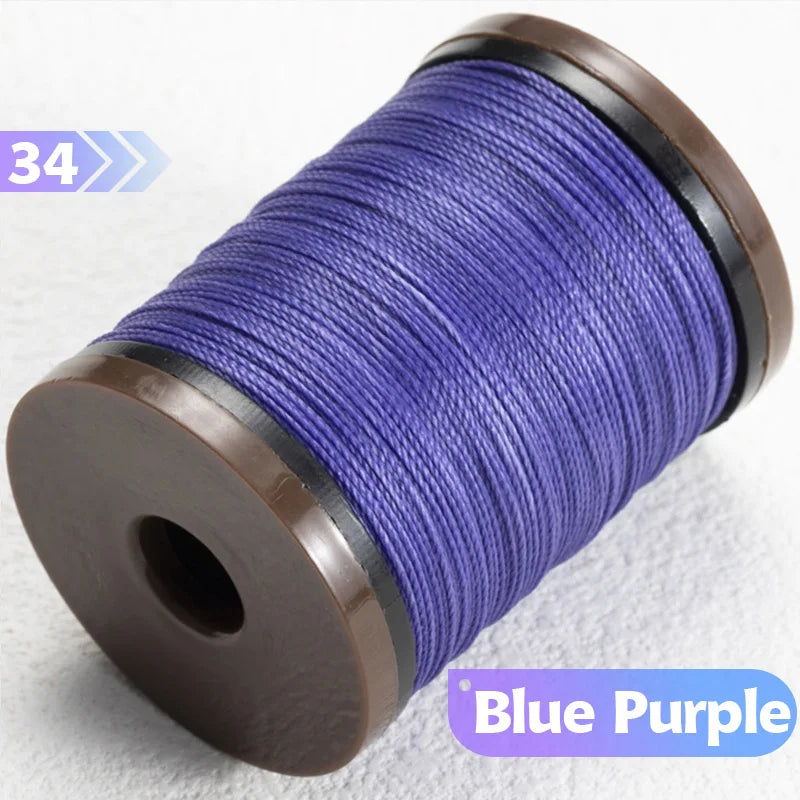 0.4/0.5/0.6mm Round Waxed Thread Circular Leather Sewing Waxing Thread for Manual Sewing and Jewelry Craftsmanship