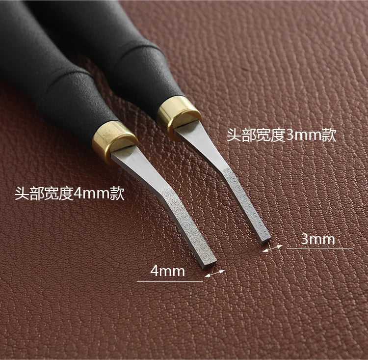 File Tool with Plastic Handle Leather Craft Tools for Edge Leather Tool Leather Surface Plastic Handle and Stainless Steel Head