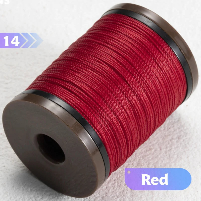 0.4/0.5/0.6mm Round Waxed Thread Circular Leather Sewing Waxing Thread for Manual Sewing and Jewelry Craftsmanship