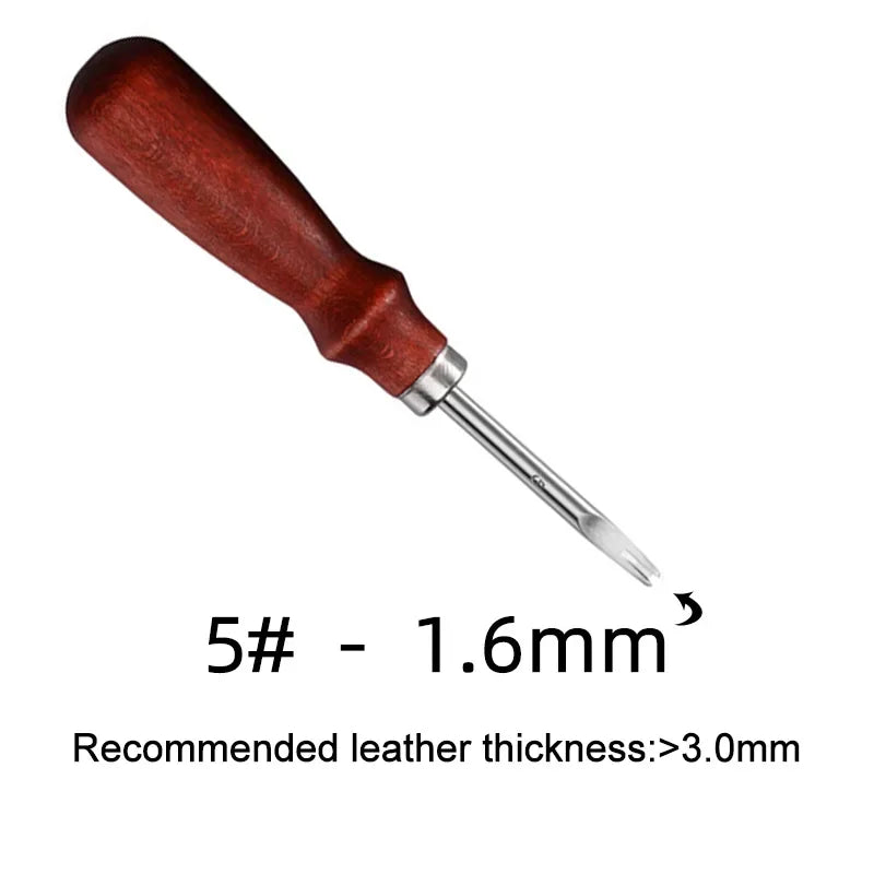Leather Common Edge Beveler Skiving Craft Keen Edge Cutting Tool for Beveling V-shaped Blade with Rounded Center Taking The Edge