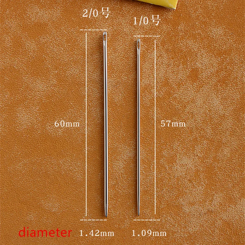 25Pcs/Bag Hand Junetree John James Saddlers Harness Needle Round point Needle Diy Leatherwear hand Tool Leather Crafts