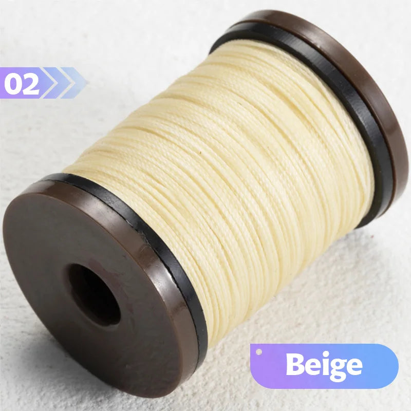 0.4/0.5/0.6mm Round Waxed Thread Circular Leather Sewing Waxing Thread for Manual Sewing and Jewelry Craftsmanship