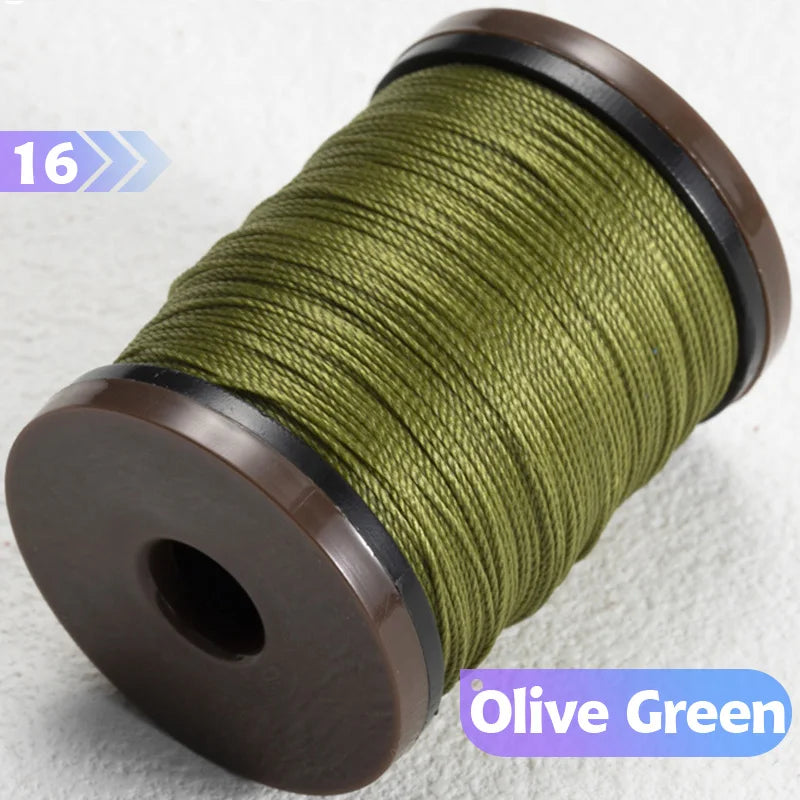 0.4/0.5/0.6mm Round Waxed Thread Circular Leather Sewing Waxing Thread for Manual Sewing and Jewelry Craftsmanship