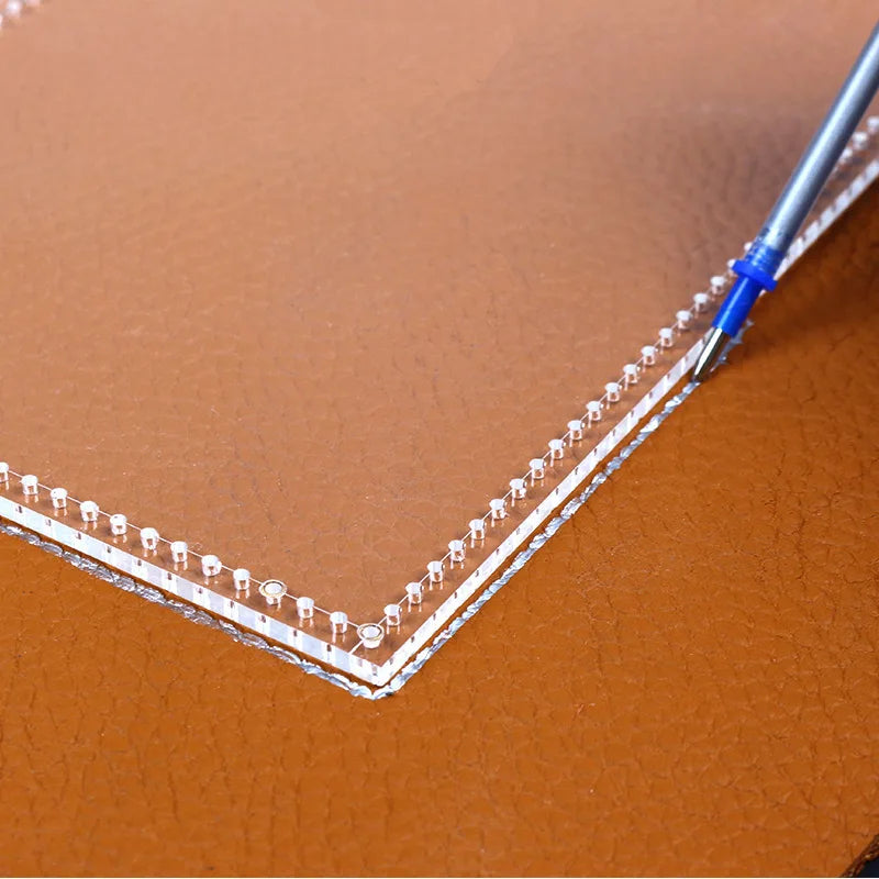 YOMDID Business Wallet Handmade Leather Stencils DIY Short Wallet Acrylic Template Leather Tools Mould Leathercraft Supplies