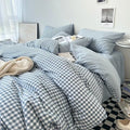 Stripe Bedding Comforter Set with Pillowcase bed sheet Single Full Size Bed Linen Duvet Cover Set Queen/King Double Single Bed