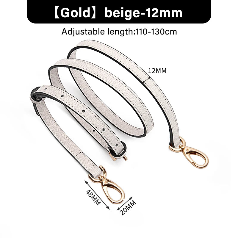 WUTA First Layer Cowhide Genuine Leather Bag Strap Adjustable Shoulder Straps Replacement Handbag Crossbody Belt Bag Accessories
