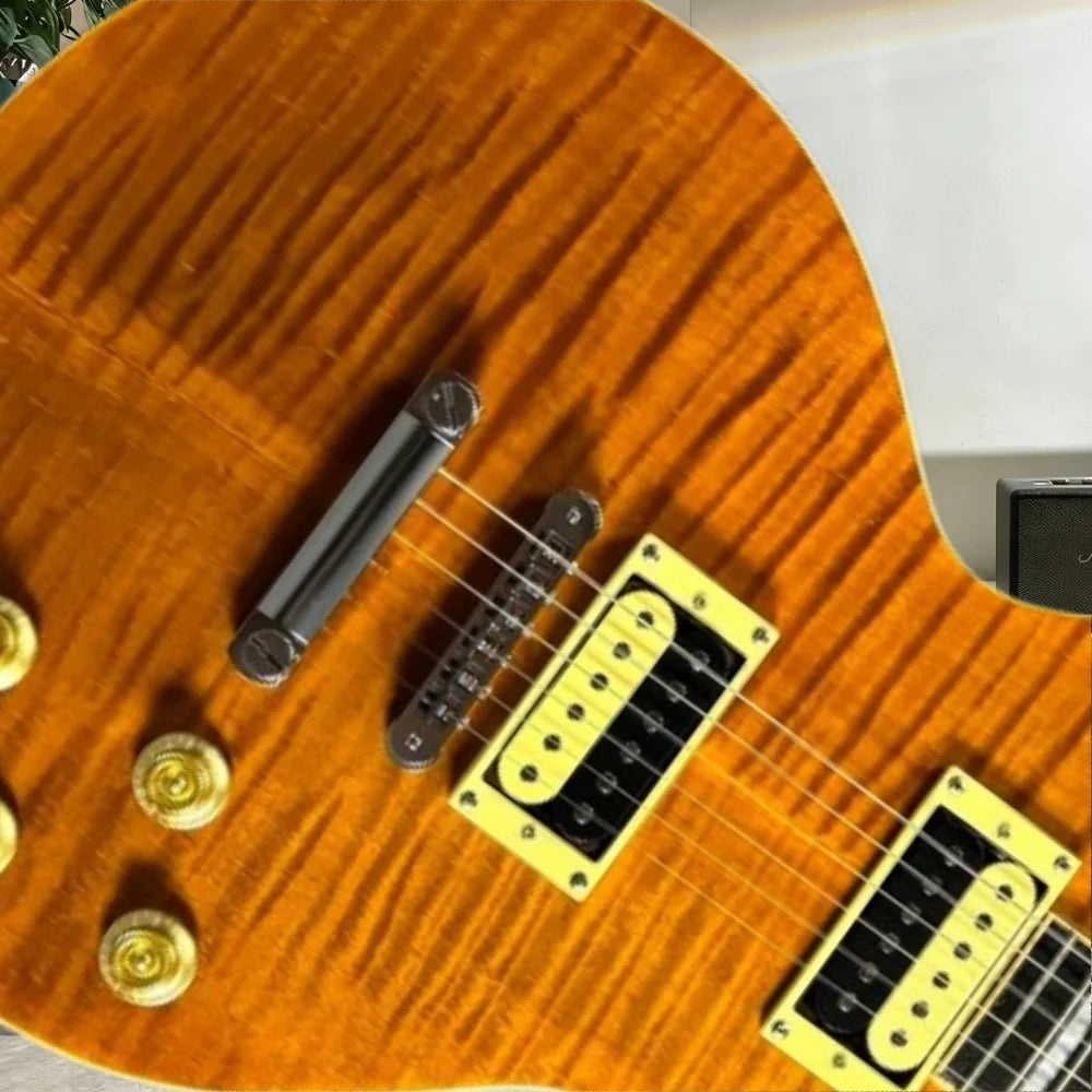 40 Inch LPG00P Brown Electric Guitar Rosewood Neck Mahogany Body 22 Tone HH Fixed bridge Fixed Bridge Rock Music Free Shipping