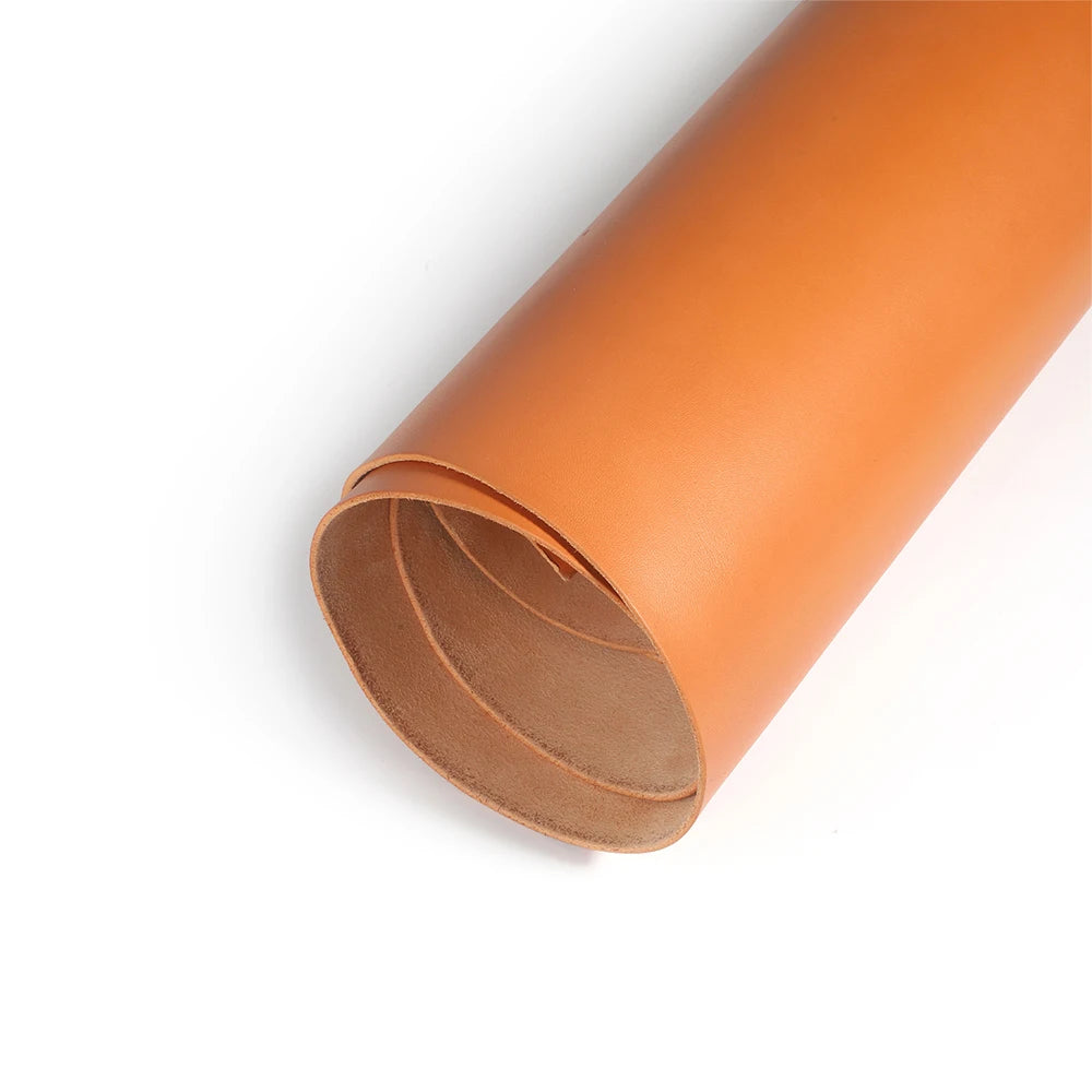 WUTA Italian Vegetable Tanned Cowhide Leather Full Grain Skin Genuine Leather DIY Craft Leather Fabric 1/3/5 Sq.ft Irregular