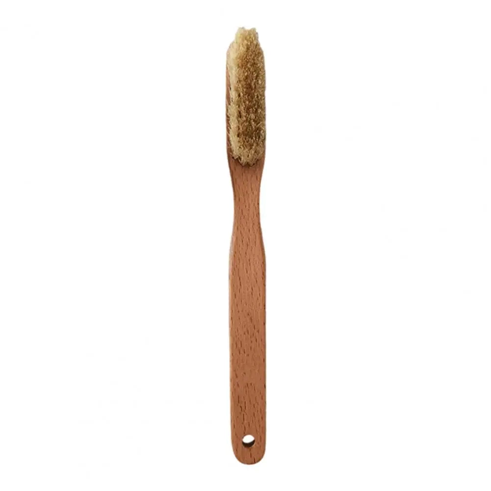 Boar Bristles Bouldering Brush Durable Wooden Rock Climbing Brush with Ergonomic Handle Thick Boar Bristles for Indoor Outdoor