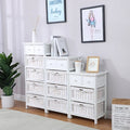 Countryside  Living Room Furniture Wood Cabinets with Rattan Basket Drawerdrawer type storage Living room cabinet