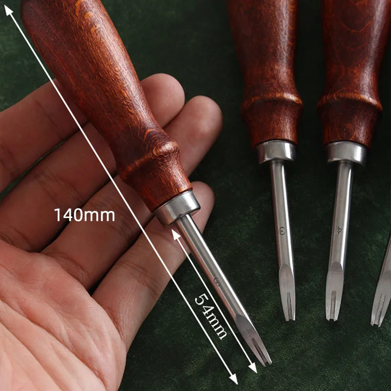 Leather Common Edge Beveler Skiving Craft Keen Edge Cutting Tool for Beveling V-shaped Blade with Rounded Center Taking The Edge