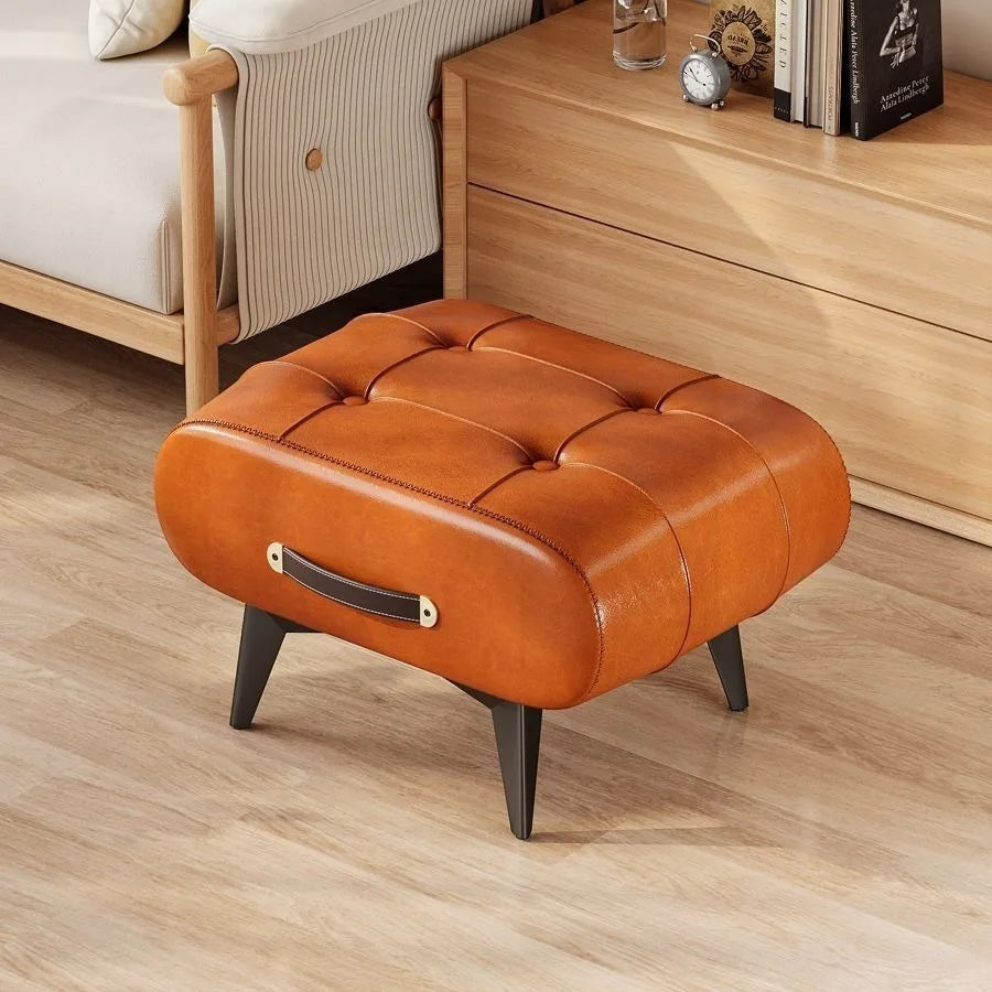 Home doorstep stool, luxurious coffee table, low stool, sofa, living room, simple soft seat for entry