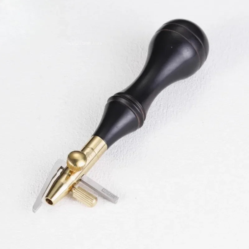 Leather Multifunction Lineation Device Wood Hand Angle Tunable Edge Line Device DIY Leather Carve Mark/trim/groov Auxiliary Tool