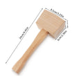 Wooden mallet, ergonomic handle, multi-purpose wooden mallet for woodworking, leather crafting, ice crushing, sturdy and durabl