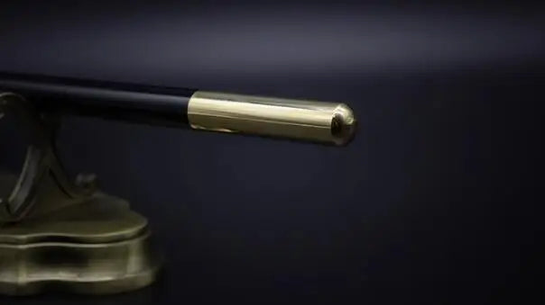 Magic Wand in Black (With Brass Tips) Magic Tricks Accessory Magician Tool Close Up Stage Street Illusions Props Gimmick Funny