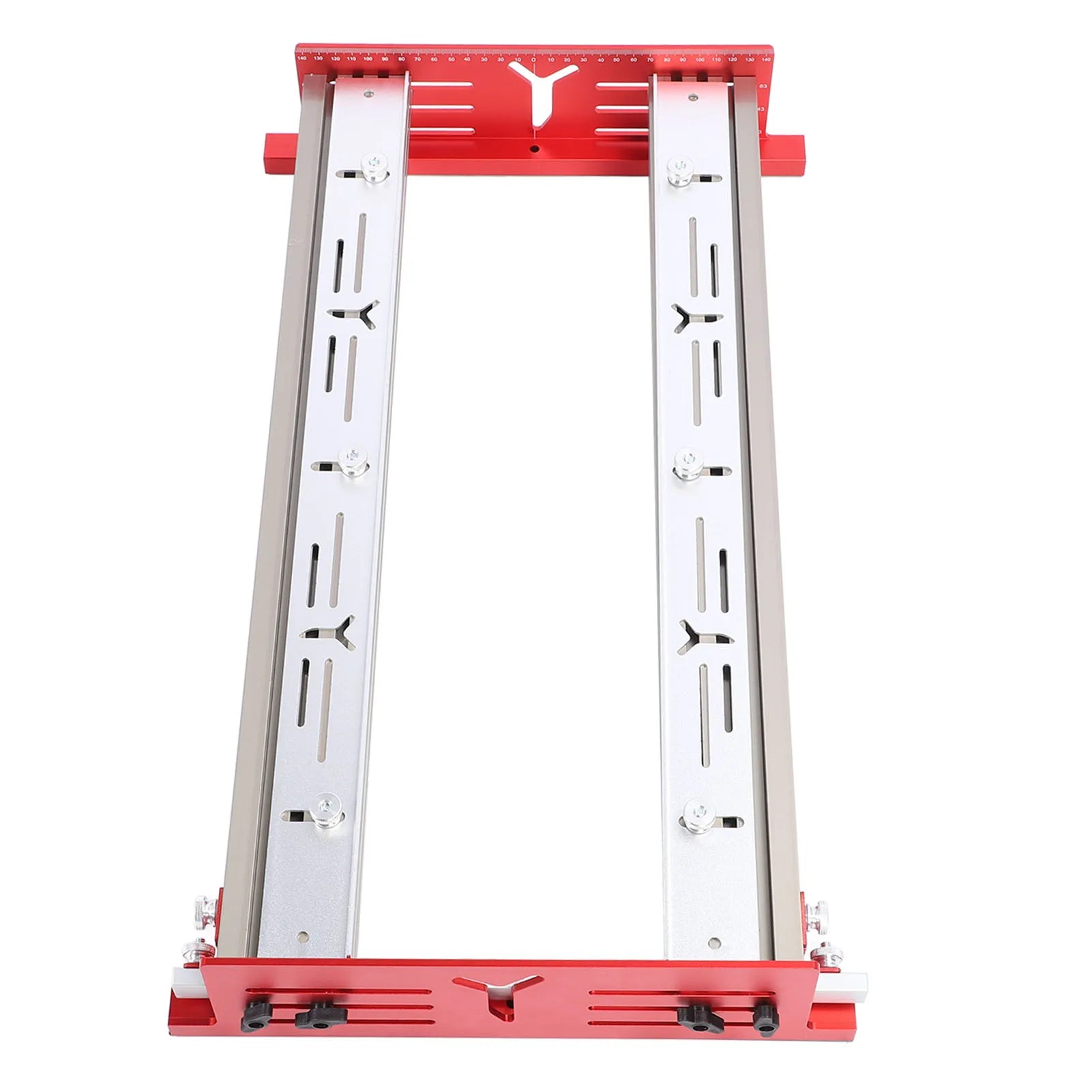 Woodworking Router Sliding Plate Aluminum Alloy Router Milling Groove Bracket for Flatten and Finish Plywood