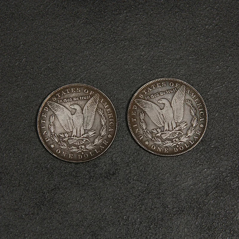 1 Pcs Steel Morgan Dollar  Magic Tricks Can Be Sucked Props Accessorie Used Appearing/Disappearing Coin Magie
