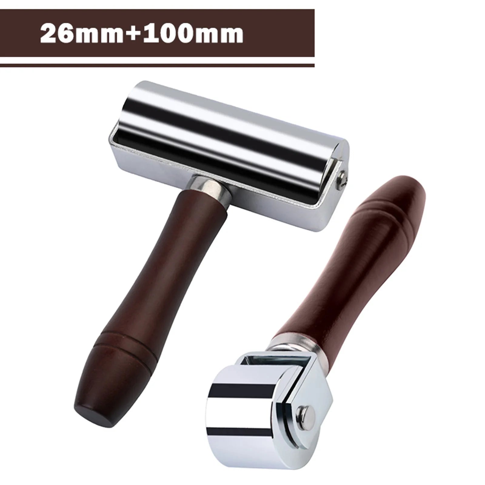 KRABALL Leather Press Edge Roller with Wooden Handle Leather Roller Tool Edge Creaser Leather Craft Laminating Working Tool