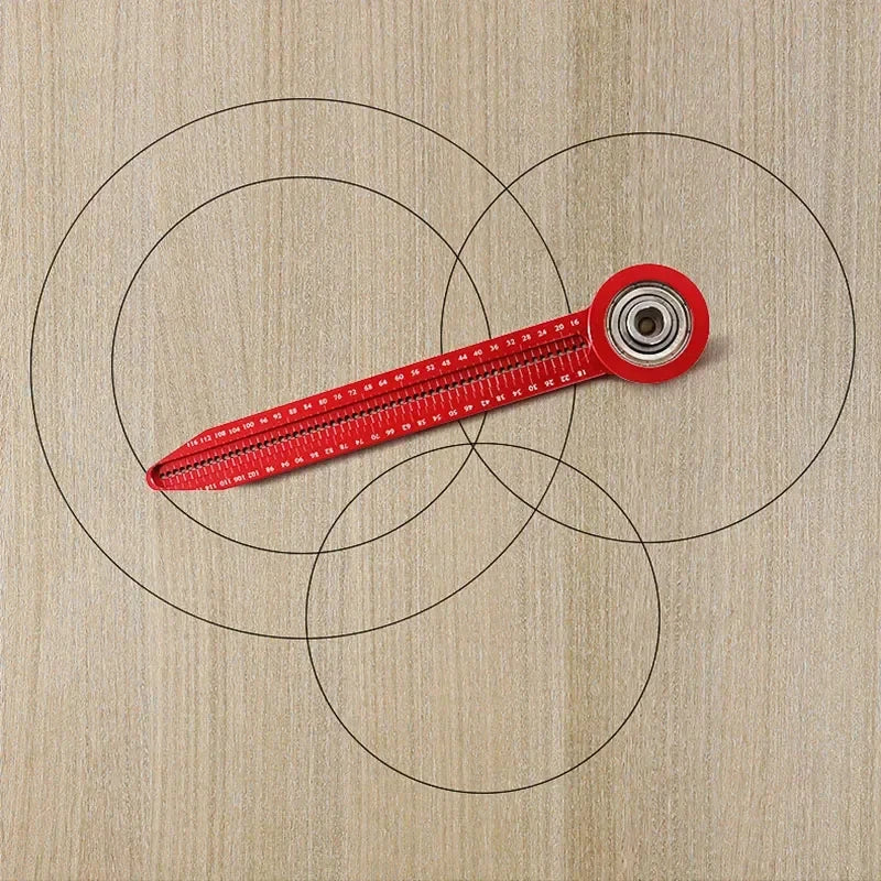 Woodworking Scribe Gauge Carpentry Circular Drawing Compass Carpentry Hole Ruler Precision Scribe Gauge Marking Measurement Tool