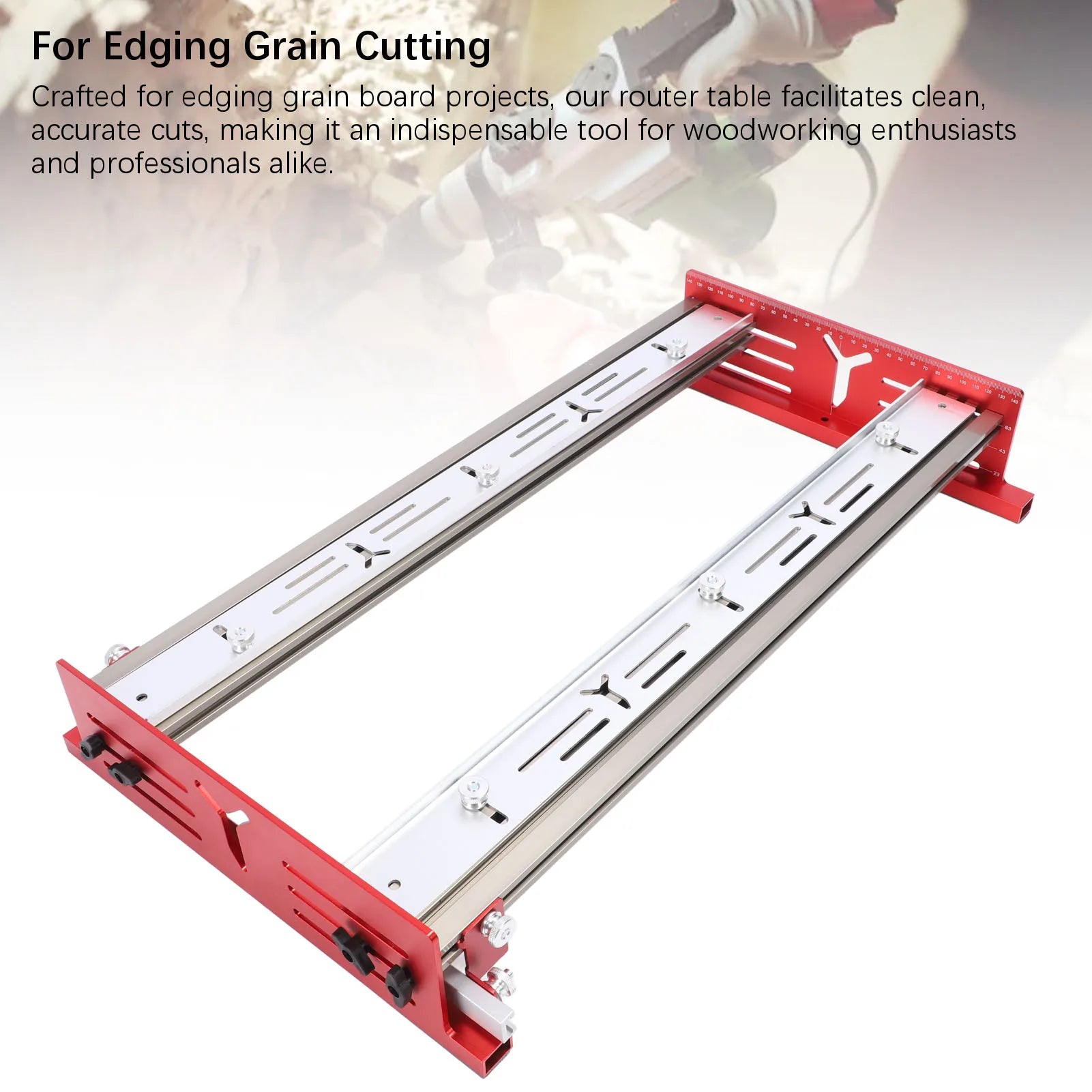 Woodworking Router Sliding Plate Aluminum Alloy Router Milling Groove Bracket for Flatten and Finish Plywood