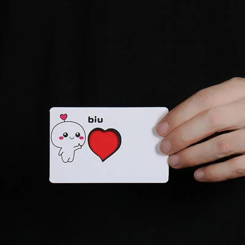 Flick The Heart Magic Trick Magician Close Up Illusions Mentalism Gimmicks Props Creative Valentine's Day Confession Magic Toy
