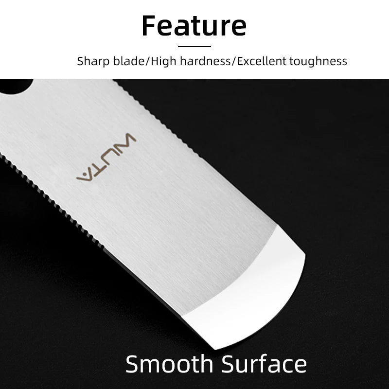WUTA Professional Leather Cutter Thinning Skiving Tools DIY Craft Cutting Sharp Round/Flat/Slanted Blade,Right/Left Handle