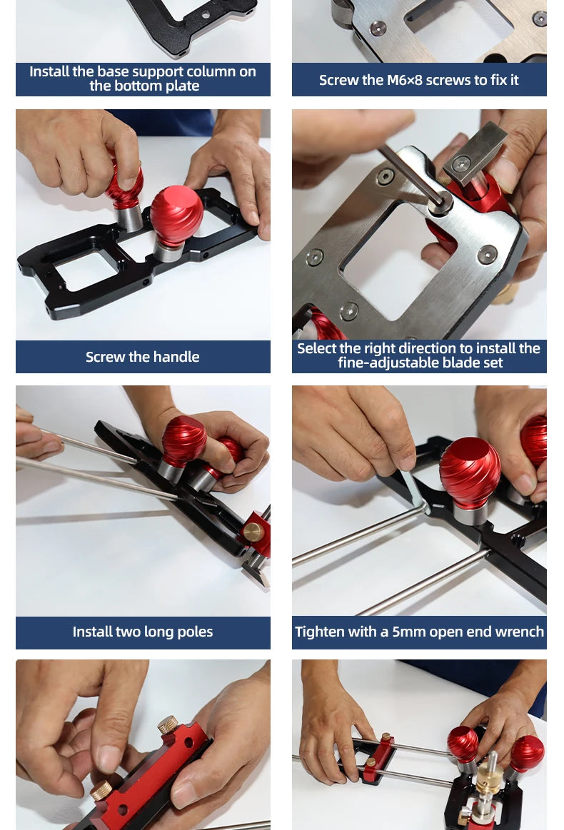 ENJOYWOOD Router Plane Precision Depth Adjustment Ergonomic Design Versatile Cutting Hand Tool Woodworking Smooth Finish