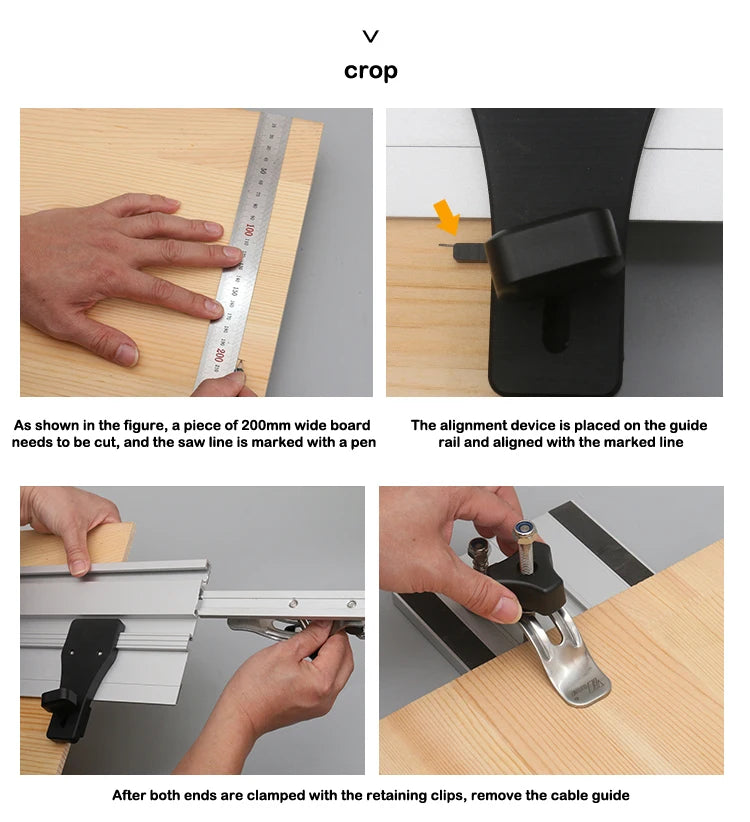 Woodworking Circular Saw Guide Rail Marble Machine Guide Ruler Universal Linear Auxiliary Cutting DIY Woodworking Stone