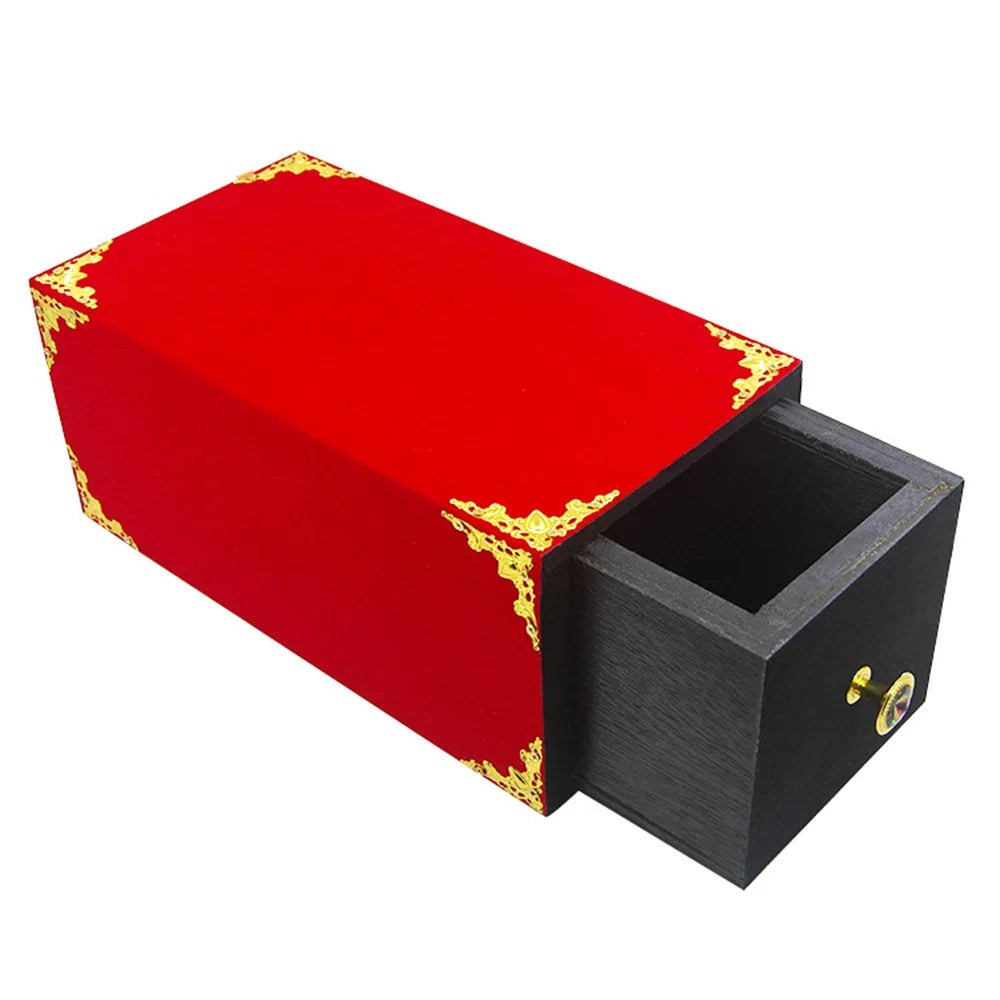 Wooden Drawer Box Magic Tricks Magician Stage Illusions Gimmick Props Accessories Comedy Objects Appearing Vanishing Magia