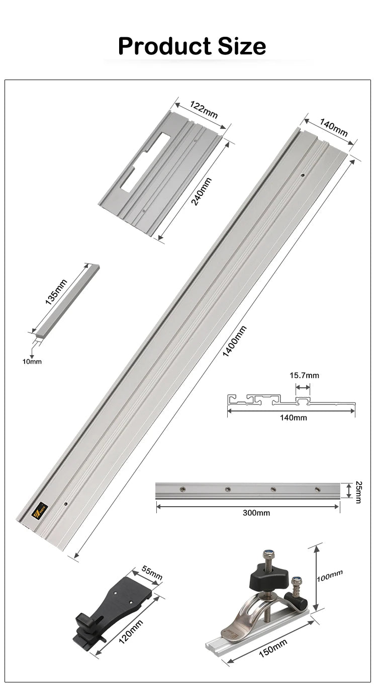 Woodworking Circular Saw Guide Rail Marble Machine Guide Ruler Universal Linear Auxiliary Cutting DIY Woodworking Stone