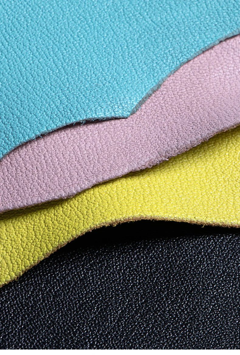 WUTA 6-10 square feet Vegetable Tanned Goatskin Leather Whole Goat Skin Genuine Leather No Holes & Cut for Arts Craft