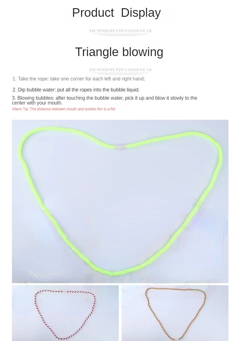 Magic Bubble Rope for Stage Performance and Party Entertainment, Amazing Bubble Magic