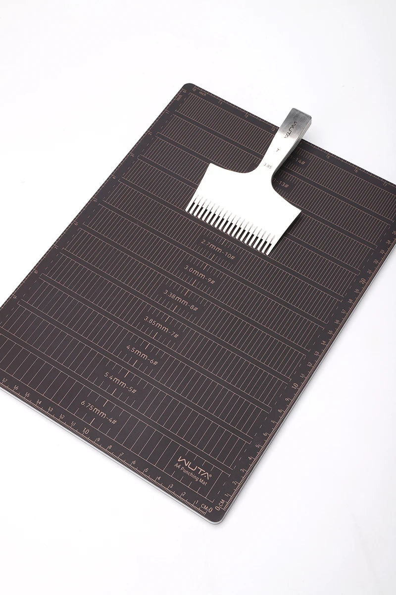 WUTA Professional 8mm Thicken Leather Punch Mat A4 / A5 Tools Cutting Mat, Punching Board,DIY Engraving Pad, Carving Knife Table