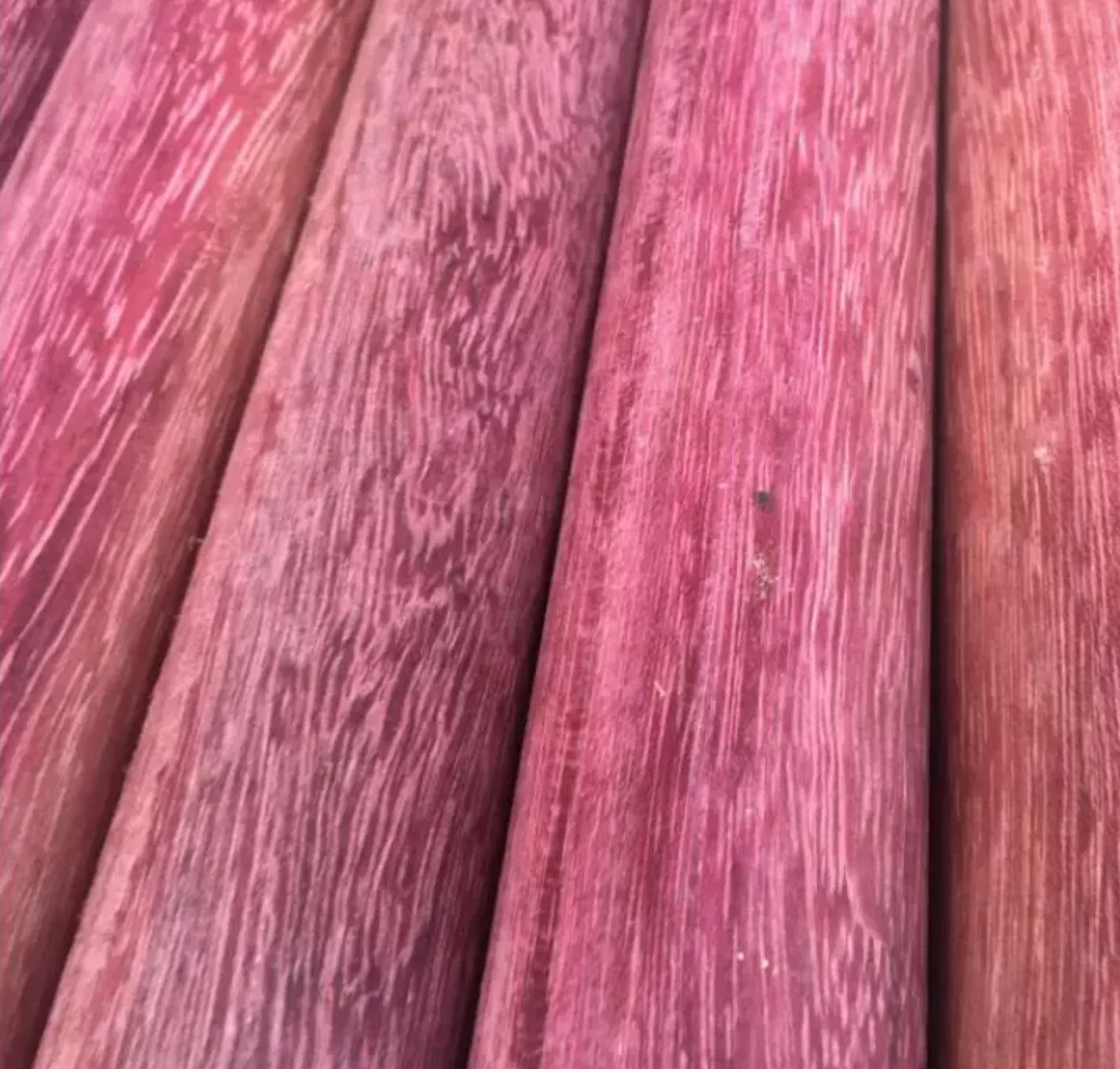 South American Purpleheart Wood, DIY Solid Wood Round Dowel