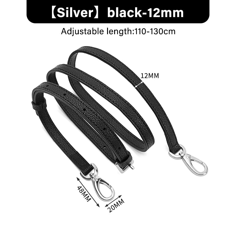 WUTA First Layer Cowhide Genuine Leather Bag Strap Adjustable Shoulder Straps Replacement Handbag Crossbody Belt Bag Accessories