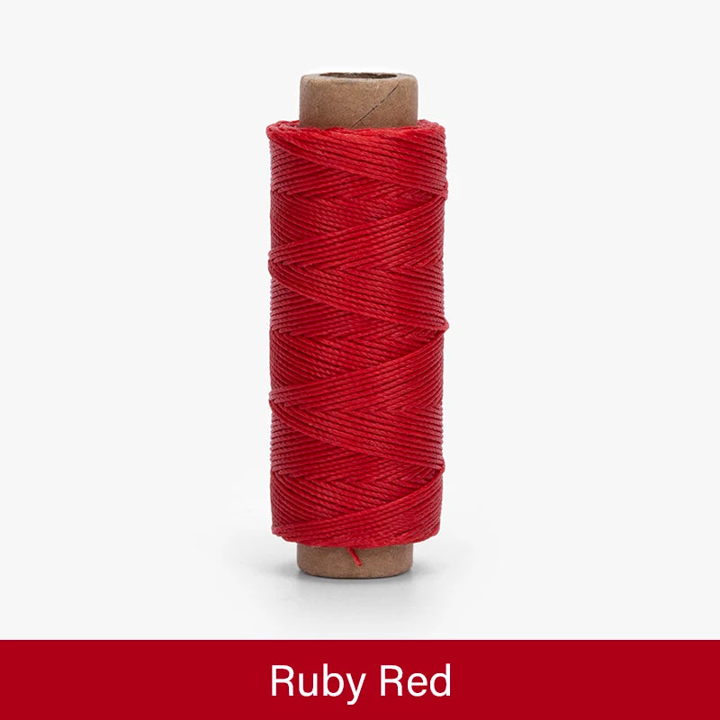 WUTA Leather Waxed Thread Round Polyester Sewing Threads Leather Craft Hand Stitching Line DIY Bracelet Thread Repair Work Cord