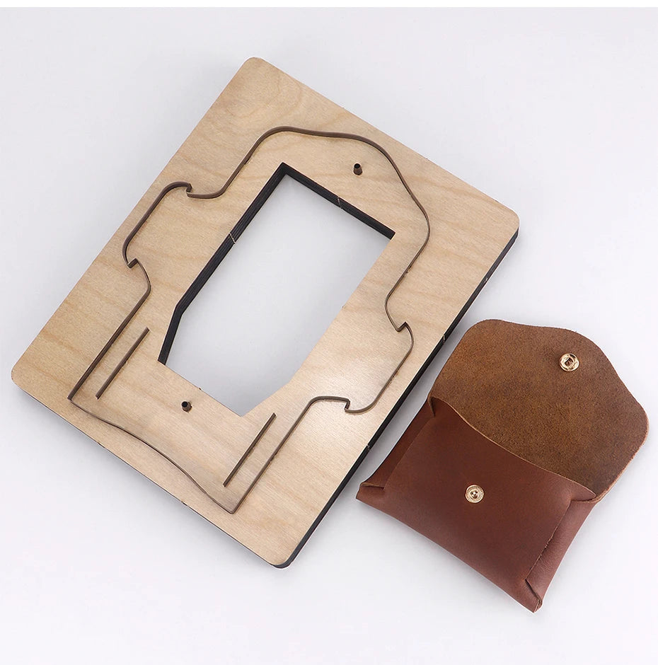 Wallet Coin Bag Leather Cutting Mold DIY Leather Craft Tool Metal Die Cutting Sewing Pattern Card Bag Making Cutting Tool