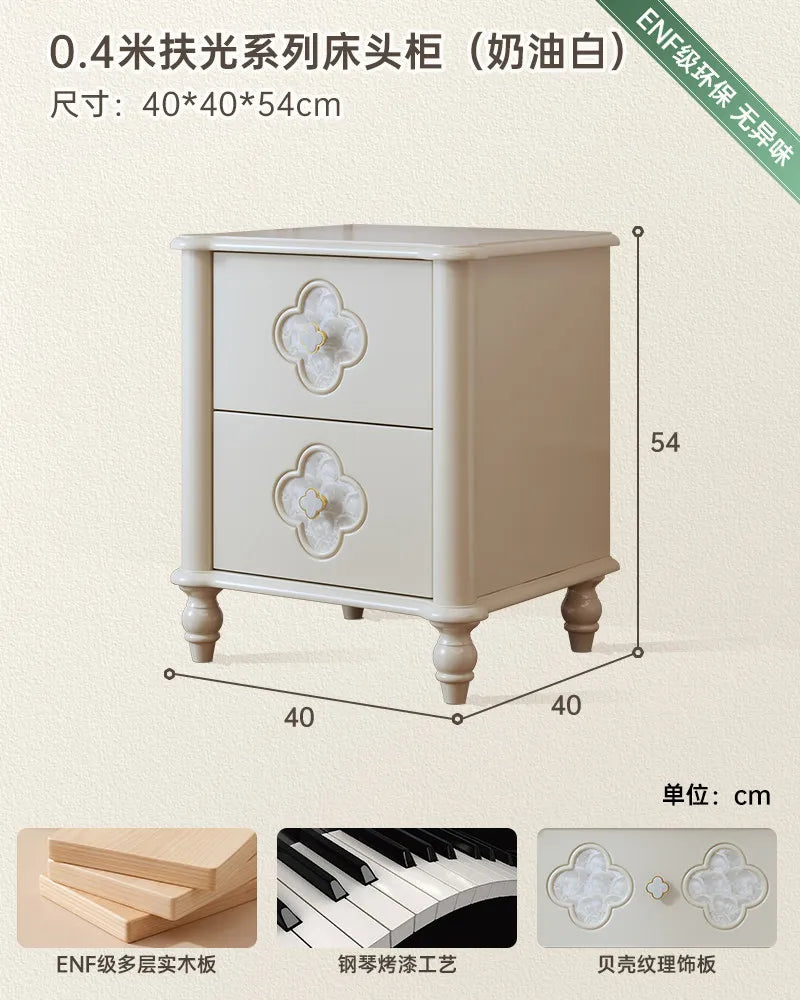 Decor Aesthetic Bedside Table Modern Wood Nightstands Cabinet Storage Nordic Design Comfortable Bedroom Room Furniture Home