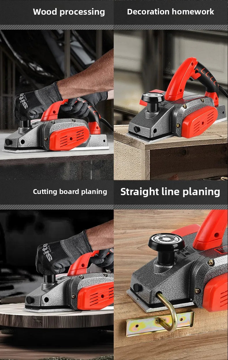 220V Woodworking Portable Electric Router Wood Milling Carving Slotting Household Press Planer 2000W  Cutting Board Planer