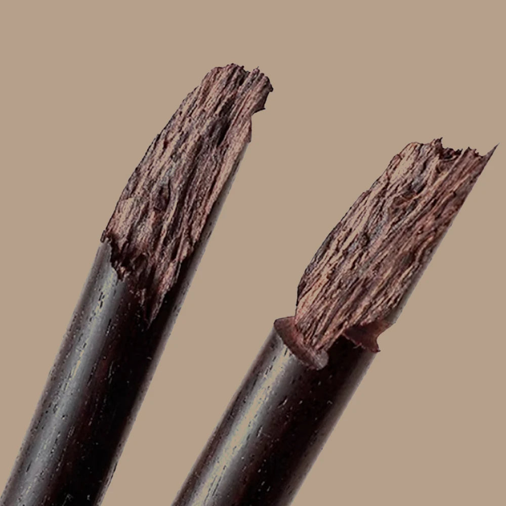WUTA 1PC Pro Leather Edge Burnisher High Density Ebony Black Wood Slicker Upgrade Burnishing & Polishing DIY Leather Craft Tools
