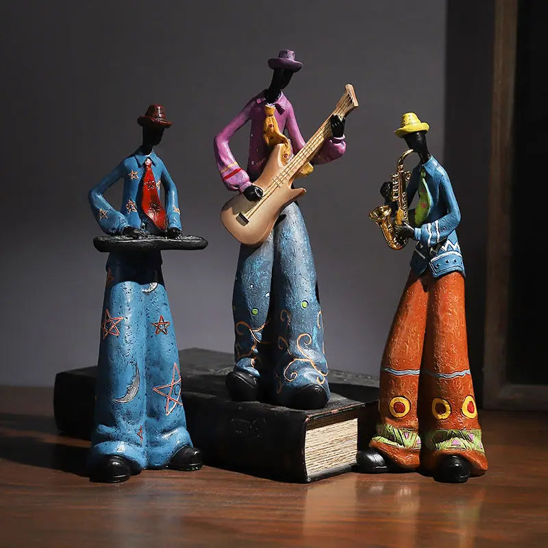 Wine Cabinet Decoration Western The Band Characters Retro Ornaments Niche European Home Living Room Porch Bookcase Furnishing