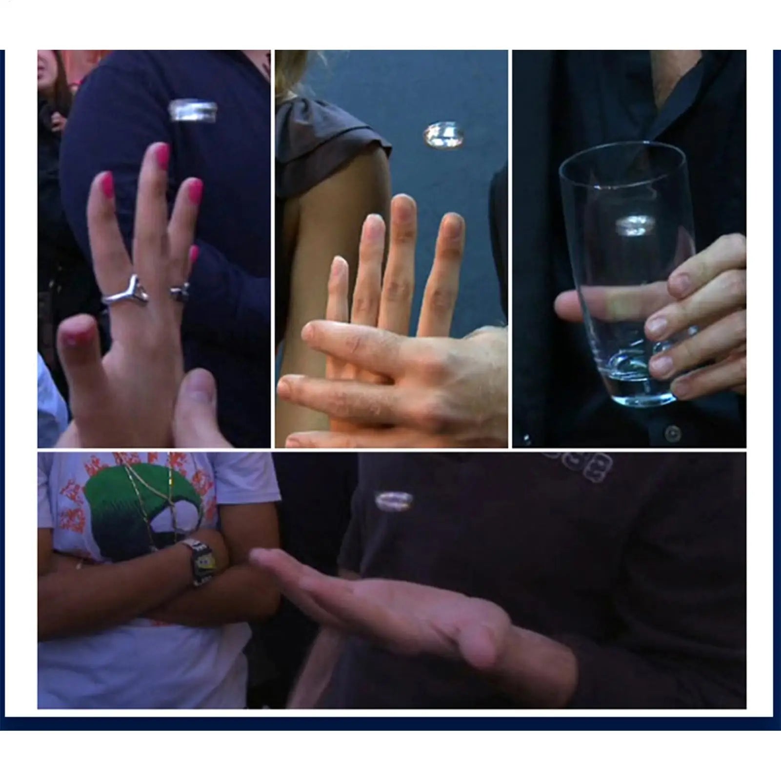 Magic Tricks Floating Ring Magic Trick Metal Cool Floating Toys for Travel Carnival Stage Kids Adults Street Performance Party