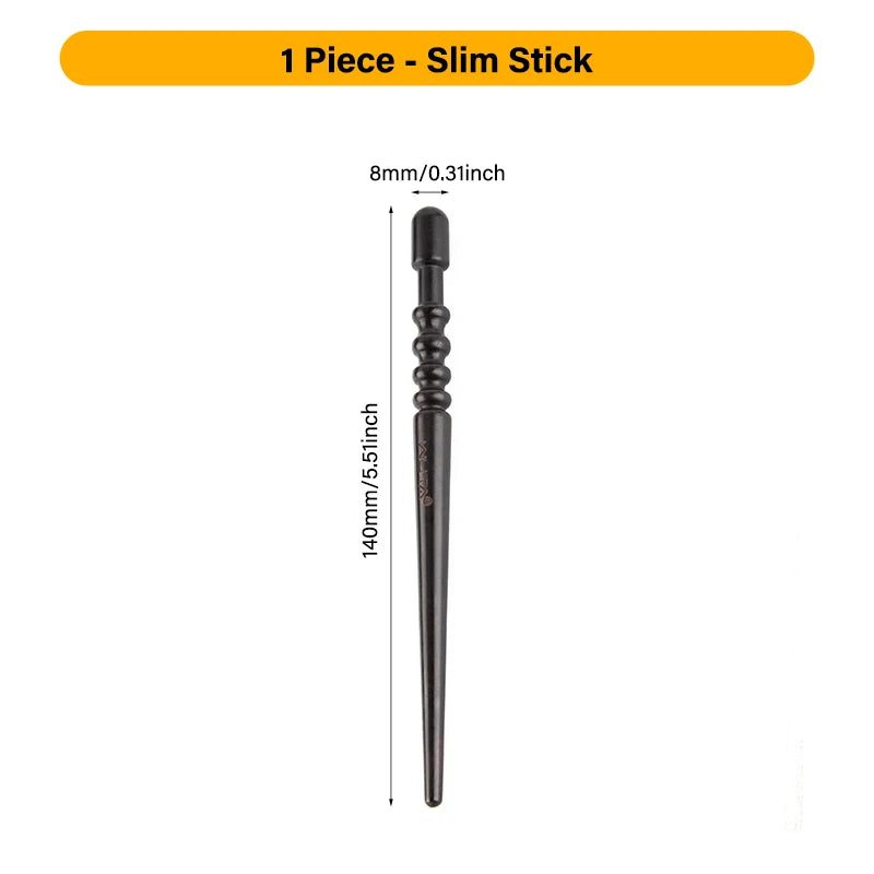 WUTA High Density Ebony Black Wood Leather Edge Burnisher Slicker Leather Craft Tool Polished Grinding Tool-3 Type Available